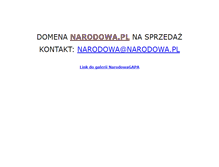 Tablet Screenshot of narodowa.pl